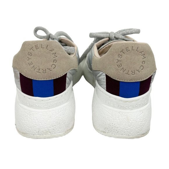 Stella McCartney Silver Loop Lace-up Sneakers - Picture 5 of 7